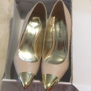 Rampage gold toe heel